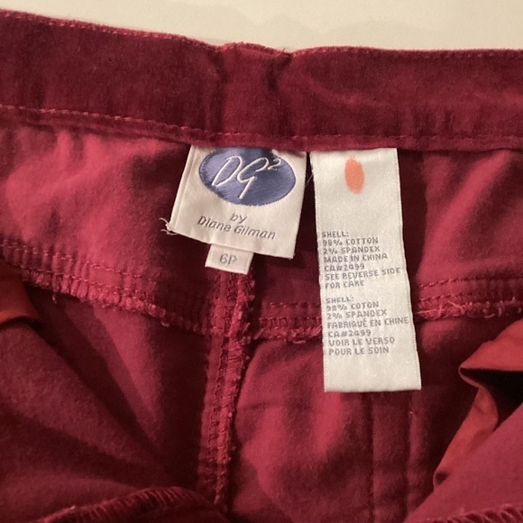 Velvet Jeans Burgundy color size 6 P - Picture 5 of 8